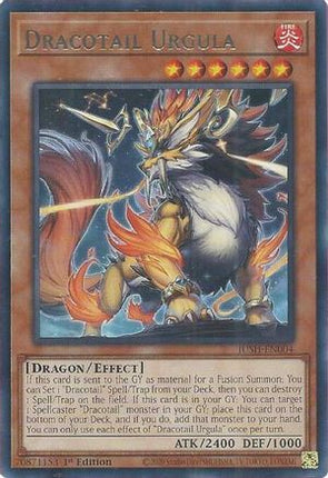 Dracotail Urgula [JUSH-EN004] Rare 1st Edition