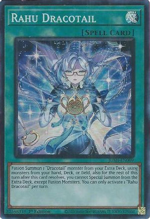 Rahu Dracotail [JUSH-EN009] Super Rare 1st Edition