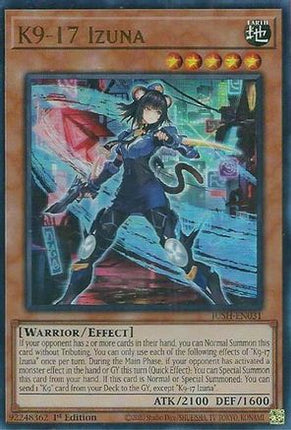 K9-17 Izuna [JUSH-EN031] Ultra Rare 1st Edition