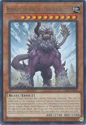 Behemoth the King of a Hundred Battles [JUSH-EN050] Rare 1st Edition