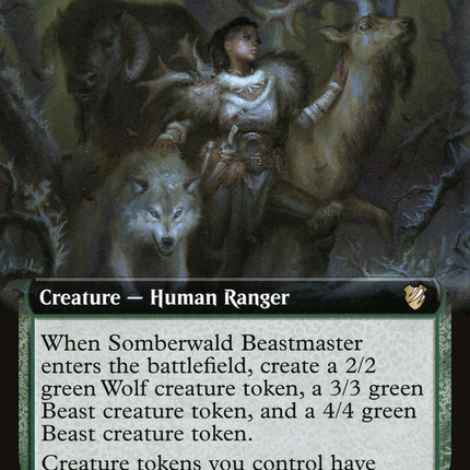 Somberwald Beastmaster (Extended Art) [Midnight Hunt Commander]