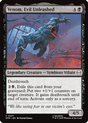 Venom, Evil Unleashed [Marvel's Spider-Man] Foil