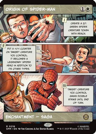 Origin of Spider-Man (Borderless) [Marvel's Spider-Man] Foil