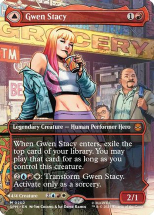 Gwen Stacy (0202) (Borderless) [Marvel's Spider-Man] Foil