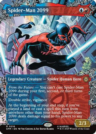 Spider-Man 2099 (0216) (Borderless) [Marvel's Spider-Man] Foil