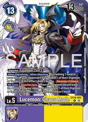 Lucemon: Chaos Mode [EX10-052] [Sinister Order] Foil