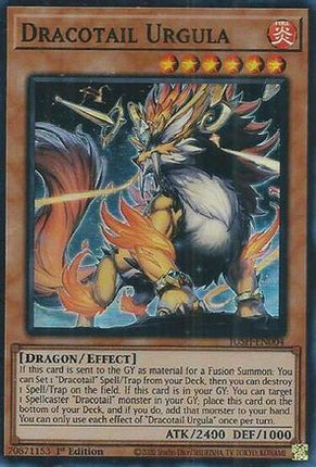 Dracotail Urgula  [JUSH-EN004] Super Rare 1st Edition