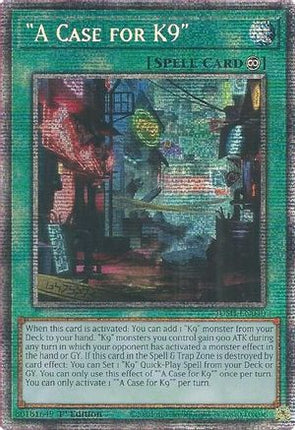 "A Case for K9"  [JUSH-EN040] Starlight Rare 1st Edition