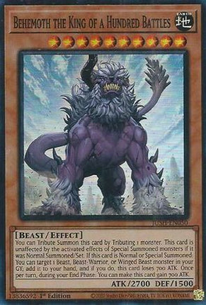 Behemoth the King of a Hundred Battles  [JUSH-EN050] Super Rare 1st Edition