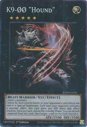 K9-00 "Hound"  [JUSH-EN036] Super Rare 1st Edition