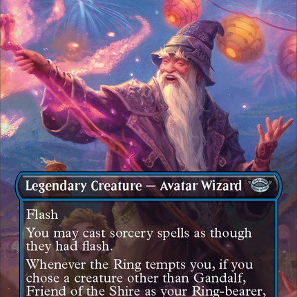Gandalf, Friend of the Shire (Borderless) [The Lord of the Rings: Tales of Middle-earth] Prerelease