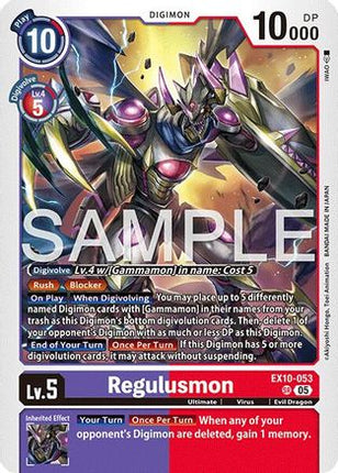 Regulusmon [EX10-053] [Sinister Order] Foil