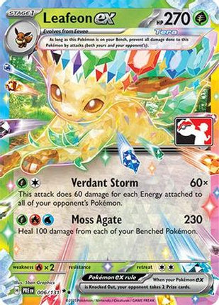 Leafeon ex 006/131 - Prize Pack Series Cards Holofoil