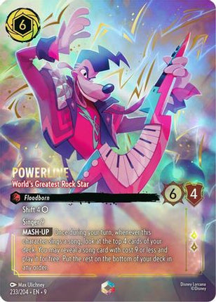 Powerline - World's Greatest Rock Star (Enchanted) (233/204) - Fabled Holofoil