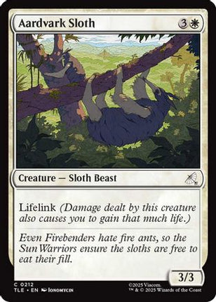 Aardvark Sloth [Avatar: The Last Airbender: Eternal-Legal] Foil