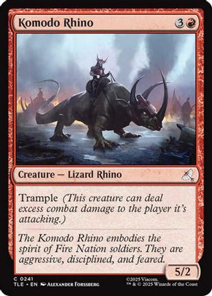 Komodo Rhino [Avatar: The Last Airbender: Eternal-Legal] Foil
