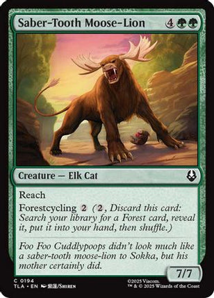 Saber-Tooth Moose-Lion [Avatar: The Last Airbender]