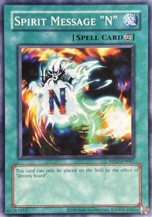 Spirit Message "N" (Common / Short Print) [RP02-EN047] Unlimited