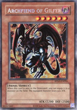 Archfiend of Gilfer (Secret Rare) [RP02-EN094] Unlimited