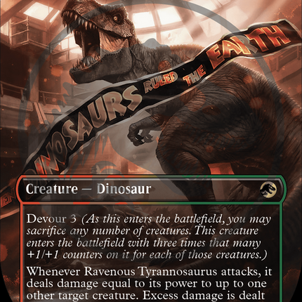 Ravenous Tyrannosaurus (Borderless) [Jurassic World Collection] (Emblem) Foil