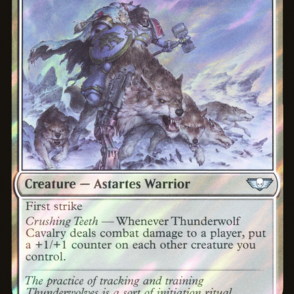 Thunderwolf Cavalry [Warhammer 40,000 Commander] Surge Foil