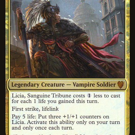 Licia, Sanguine Tribune [Commander 2017] Foil