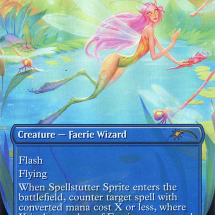 Spellstutter Sprite (Borderless) [Secret Lair Drop] Foil