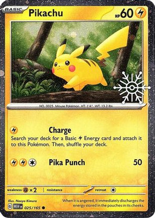 Pikachu - 025/165 (Holiday Calendar) [Miscellaneous Cards & Products] Holofoil