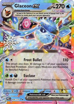 Glaceon ex - 026/131 (Holiday Calendar) [SV: Prismatic Evolutions] Holofoil