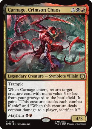 Carnage, Crimson Chaos [Marvel's Spider-Man] Foil
