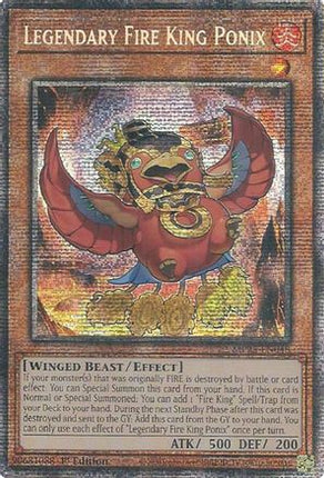 Legendary Fire King Ponix [MP25-EN048] Starlight Rare 1st Edition