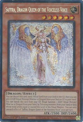 Saffira, Dragon Queen of the Voiceless Voice [MP25-EN053] Prismatic Secret Rare 1st Edition
