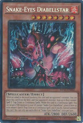 Snake-Eyes Diabellstar [MP25-EN062] Prismatic Secret Rare 1st Edition