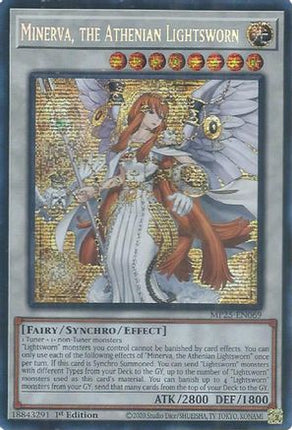 Minerva, the Athenian Lightsworn [MP25-EN069] Prismatic Secret Rare 1st Edition