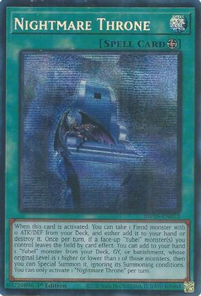 Nightmare Throne [MP25-EN072] Prismatic Secret Rare 1st Edition