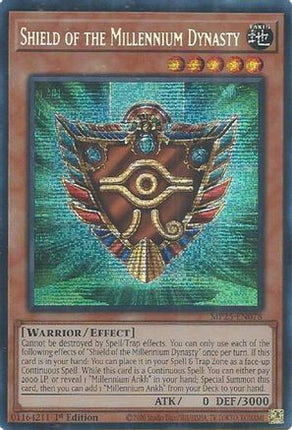 Shield of the Millennium Dynasty [MP25-EN078] Prismatic Secret Rare 1st Edition