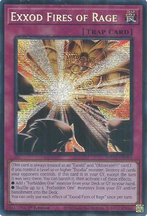 Exxod Fires of Rage [MP25-EN094] Prismatic Secret Rare 1st Edition