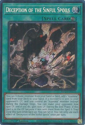 Deception of the Sinful Spoils [MP25-EN113] Prismatic Secret Rare 1st Edition