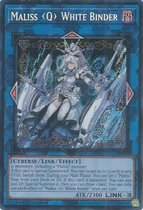Maliss Q White Binder [MP25-EN126] Prismatic Secret Rare 1st Edition
