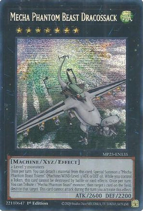 Mecha Phantom Beast Dracossack [MP25-EN135] Prismatic Secret Rare 1st Edition