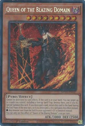 Queen of the Blazing Domain [MP25-EN147] Prismatic Secret Rare 1st Edition