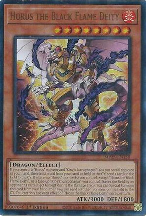 Horus the Black Flame Deity [MP25-EN158] Ultra Rare 1st Edition