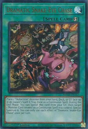 Dramatic Snake-Eye Chase [MP25-EN167] Ultra Rare 1st Edition
