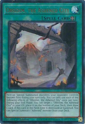Obsidim, the Ashened City (Ultra Rare) [MP25-EN176] 1st Edition