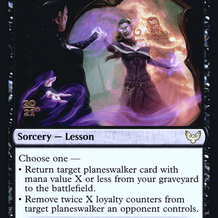 Confront the Past (lesson) [Strixhaven: School of Mages Promos] Prerelease Foil