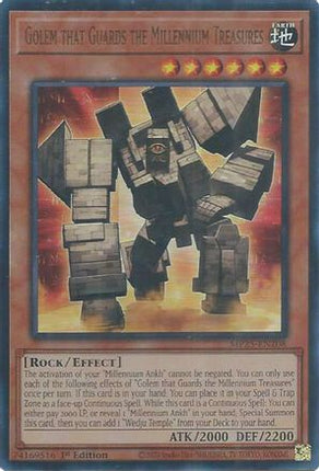 Golem that Guards the Millennium Treasures [MP25-EN208] Ultra Rare 1st Edition