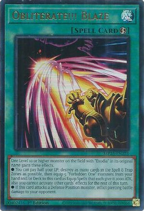 Obliterate!!! Blaze [MP25-EN225] Ultra Rare 1st Edition