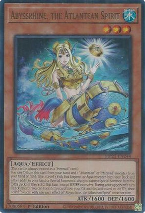 Abyssrhine, the Atlantean Spirit [MP25-EN244] Ultra Rare 1st Edition