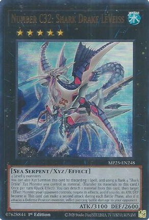 Number C32: Shark Drake LeVeiss [MP25-EN248] Ultra Rare 1st Edition