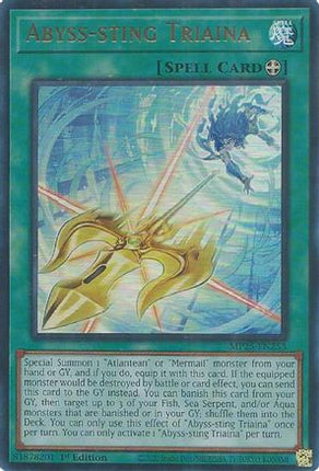 Abyss-sting Triaina [MP25-EN253] Ultra Rare 1st Edition
